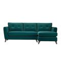 The Lounge Co. - Hermione Fabric Right Hand Facing Corner Sofa with Chaise End - Dragoneye