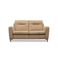 G Plan - Arlo 2 Seater Fabric Sofa - No Recliner - Boucle Cocoa with Walnut Feet