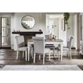 Furnitureland - Annecy Large Extending Dining Table and 4 Fabric Upholstered Roll Back Chairs