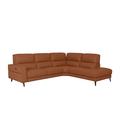 Axel HW Leather Right Hand Facing Chaise End Power Recliner Sofa - Pecan Brown
