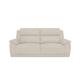 Utah 3 Seater Fabric Sofa - Velvet White