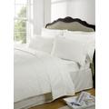 Highams 100% Egyptian Cotton Plain Dye Cream Valance Sheet - King Size