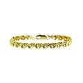 Precision Cut Criss Cross Bracelet in 9ct Gold