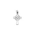 Celtic Cross Irish Necklace in 9ct White Gold