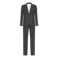 Dsquared2, Suits, male, Gray, XL, Formal Grey Suit Set with Orange Stripes