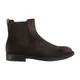 Tod's, Shoes, male, Brown, 10 UK, Brown Suede Ankle Boots with Embossed Monogram