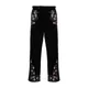 Bode, Trousers, male, Black, W32, Floral Appliqué Trousers