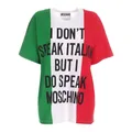 Moschino, Tops, female, Multicolor, XS, Statement Oversize Multicolor T-Shirt