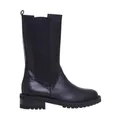 Via Roma 15, Shoes, female, Black, 6 UK, Chelsea Boots in leather with 3/4 legs