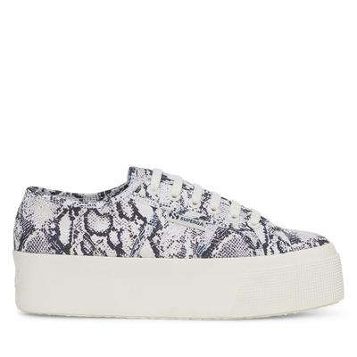 Superga 2790 Print - White Avorio/navy Snake