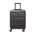 Delsey, Suitcases, male, Black, ONE Size, Black Suitcases with TSA Lock and Multi-Position Trolley