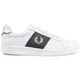 Fred Perry, Shoes, male, White, 8 UK, Leather Side Panel White Trainers