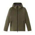 Woolrich, Jackets, male, Green, XL, Dark Green Aw23 Tech Softshell Jacket