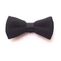 Boss, Accessories, male, Black, ONE Size, Textured Knitted Silk Bow Tie