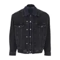 Dolce & Gabbana, Jackets, male, Black, L, Black Denim Jacket for Men