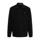 Ralph Lauren, Sweatshirts & Hoodies, male, Black, XL, Cotton Half-Zip Sweatshirt with Leather Details