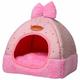 Langray - Dog Cat Bed Indoor Fabric Cat Bed with Mat Warm Washable Pet Cushion for Fall and Winter 2 in 1 Dog Bed Small Dog House