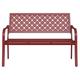 Grand Patio Garden Bench, Outdoor Bench with Anti-Rust Steel Metal Frame, Stamped Pattern, Choice of Colours, Suitable for Indoor, Outdoor, Patio,