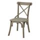 Hill Interiors - Copgrove Collection Cross Back Dining Chair with Rush Seat - Wood - L48 x W47 x H92 cm - Brown