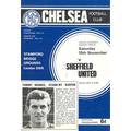 Chelsea v Sheffield United official programme 19/11/1966 Football League, token missing and hence half price