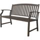 Grand Patio Outdoor Bench, Garden Bench with Anti-Rust Aluminum Steel Metal Frame, Choice of Colours, Suitable for Indoor, Outdoor, Patio, Park (Dark