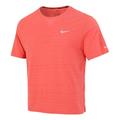 Men's Nike Nk Df Miler Top Ss Running Training Sports Short Sleeve Red T-Shirt