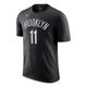 Nike NBA Brooklyn Nets Kyrie Irving Basketball Sports Printing Round Neck Short Sleeve Black