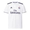 adidas real Madrid 18-19 Season Fan Edition Home Alphabet Logo Stripe Sports Soccer/Football Short Sleeve Jersey White