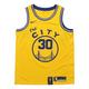 Nike NBA Golden State Warriors Nike Hardwood Classics Curry Swingman Home Jersey Yellow