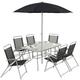 Kingfisher 8 Piece Garden Patio Set