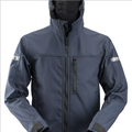 Snickers AllroundWork Softshell Jacket with Hood - Navy/Black - XXL Regular