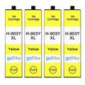 4 Go Inks Yellow Printer Ink Cartridges to replace HP 903Y (XL Capacity) Compatible / non-OEM for HP Officejet Printers