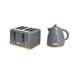 Homcom Matching 1.7L Kettle And 4 Slice Toaster Set - Grey & Black Colours | Wowcher