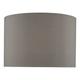 Dar Lighting Mubina Grey Faux Silk Drum Shade 30cm