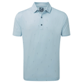 FOOTJOY 18 HOLES LISLE GOLF POLO SHIRT 88789 - AZURE - L