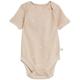 M & S Cotton Rich Spot Big Hugs Slogan Bodysuit, 0-3 Months, Biscuit, 0 to 3 Months