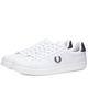 Fred Perry Men's B721 Leather Sneaker White/Navy