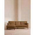 Reya Chaise-end Sofa, Linen, Ochre