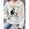 I Do It Because I Can I Can Because I Want To I Want To Because You Said I Couldn't Animal Cat Graphic Animal Simple Hoodie