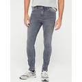 Everyday Slim Jeans With Stretch - Grey Wash, Grey, Size 36, Inside Leg Regular, Men