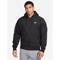 Nike Mens Fleece Jacket - Black, Black, Size S, Men