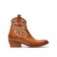 Fly London Wami Leather Ankle Western Boots - Camel, Brown, Size 6, Women