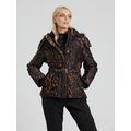 South Beach Ski Padded Jacket In Leopard, Multi, Size 16, Women