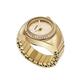 Fossil Watch Ring Two-Hand Gold-Tone Stainless Steel, One Colour, Women