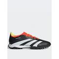 adidas Men's Predator 24 League Low Astro Turf Football Boots - Black/White/Red, Black/White, Size 12, Men