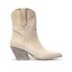 Fly London Wofy Leather Calf Western Boots - Off White