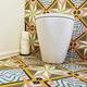 Cabana Mini Star Moroccan Patterned Wall & Floor Full Tile Sample 15 X 15cm