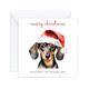 Personalised Christmas Cards, Dachshund For Friends, Mum & Dad, Cute Dog Xmas, Special Card