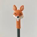 Fox Pencil, Handmade Topper For Pencils, Funny Rainbow Tip, Home Office Fun