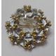 Vintage Gorgeous Christmas Wreath Brooch | 9412 Silver Tone & Gold Metals